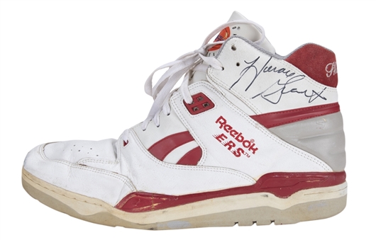1990 Horace Grant Game Used & Signed Reebok Single Sneaker (Beckett)